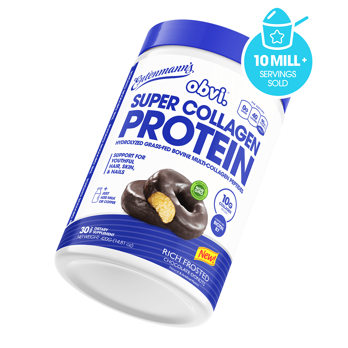 Super Collagen Protein Powder | Entenmann's Chocolate Donut