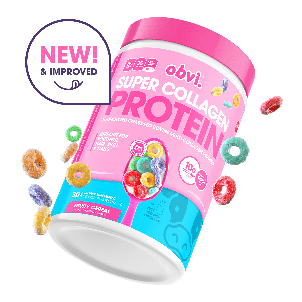 Super Collagen Protein Powder | Fruity Cereal